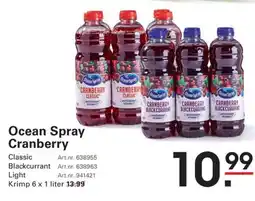 Sligro Ocean Spray Cranberry aanbieding