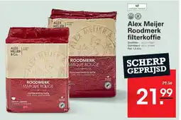 Sligro Alex Meijer Roodmerk filterkoffie aanbieding