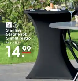 Sligro Slimline Statafelrok Slimfit bistro aanbieding
