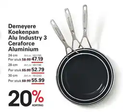 Sligro Demeyere Koekenpan Alu Industry 3 Ceraforce Aluminium aanbieding
