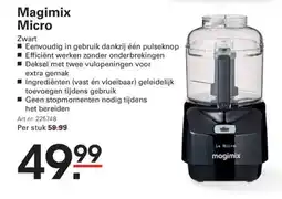 Sligro Magimix Micro Zwart aanbieding