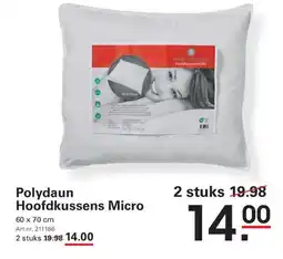 Sligro Polydaun Hoofdkussens Micro aanbieding