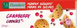 De Online Drogist Damhert Cranberry Cookies Minder Suikers aanbieding