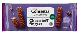 De Online Drogist Consenza Gluten Free Choco Teff Fingers aanbieding