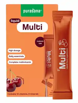 De Online Drogist Purasana Multivitam Liquid Gel Sticks aanbieding