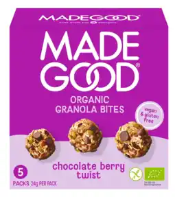 De Online Drogist Made Good Organic Granola Bites Chocolate Berry Twist aanbieding