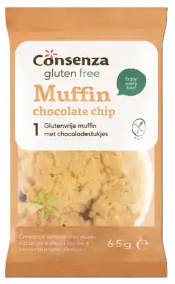 De Online Drogist Consenza Glutenvrij Chocolate Chip Muffin aanbieding
