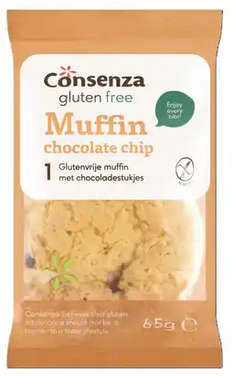 De Online Drogist Consenza Glutenvrij Chocolate Chip Muffin aanbieding