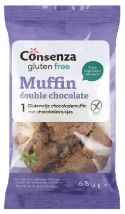 De Online Drogist Consenza Glutenvrij Double Chocolate Muffin aanbieding