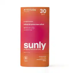 De Online Drogist Attitude Sunly SPF30 Orange Blossom Sunscreen Stick aanbieding