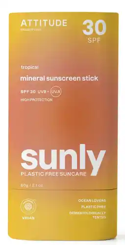 De Online Drogist Attitude Sunly SPF30 Tropical Sunscreen Stick aanbieding