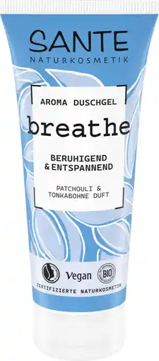 De Online Drogist Sante Naturkosmetik Breathe Patchouli & Tonkaboon Douchegel aanbieding