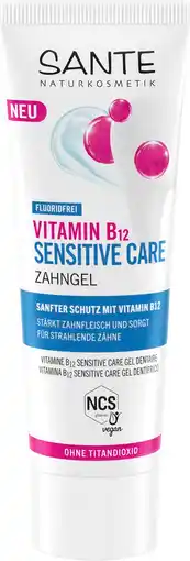 De Online Drogist Sante Naturkosmetik Vitamine B12 Sensitive Care Tandpasta aanbieding