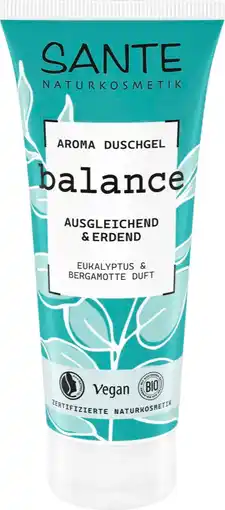 De Online Drogist Sante Naturkosmetik Balance Eucalyptus & Bergamot Douchegel aanbieding