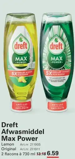 Sligro Dreft Afwasmiddel Max Power aanbieding