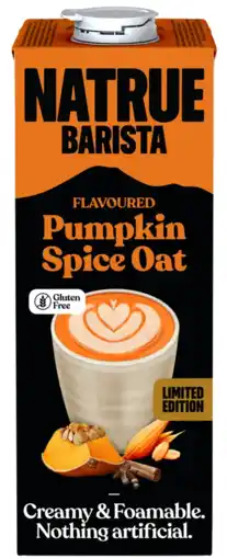 De Online Drogist Natrue Barista Pumpkin Spice Oat Havermelk 1LT aanbieding