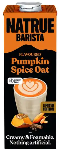 De Online Drogist Natrue Barista Pumpkin Spice Oat Havermelk 1LT aanbieding
