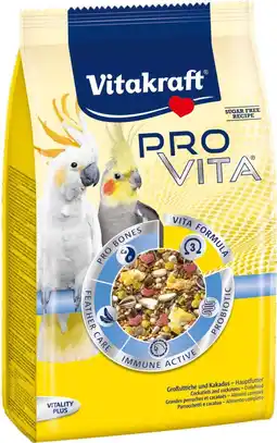 Intratuin Vitakraft vogelvoer Pro Vita valkparkiet en kaketoe 750 g aanbieding