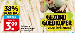 Hoogvliet Hollandse witte asperges aanbieding