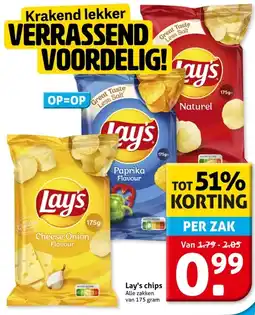 Hoogvliet Lay's chips aanbieding