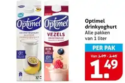 Hoogvliet Optimel drinkyoghurt aanbieding