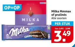 Hoogvliet Milka Mmmax of pralinés aanbieding
