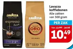 Hoogvliet Lavazza koffiebonen aanbieding