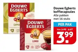 Hoogvliet Douwe Egberts koffiecapsules aanbieding