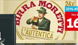 Hoogvliet Birra Moretti aanbieding