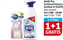 Hoogvliet Ambi Pur luchtverfrissers, Antikal of Swiffer aanbieding