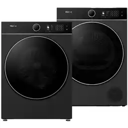 MediaMarkt Hisense Wf5i1045bbq Wasmachine + Dh5i104bbab Warmtepompdroger Zwart Mda Bundle aanbieding
