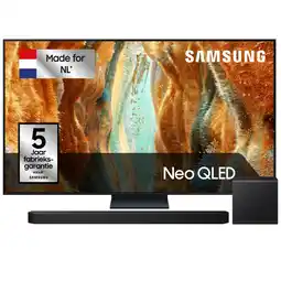 MediaMarkt Samsung Qn74f Neo Qled 4k Tv 55 (2025) + Samsung Q-series Hw-q800f/xn Soundbar Bundle aanbieding