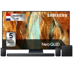 MediaMarkt Samsung Qn74f Neo Qled 4k Tv 65 (2025) + Samsung Q-series Hw-q930f/xn Soundbar Bundle aanbieding