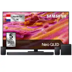 MediaMarkt Samsung Qn90f Neo Qled 4k Tv 65 (2025) + Samsung Q-series Hw-q930f/xn Soundbar Bundle aanbieding