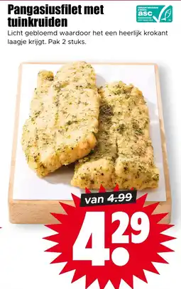 Dirk Pangasiusfilet met tuinkruiden aanbieding