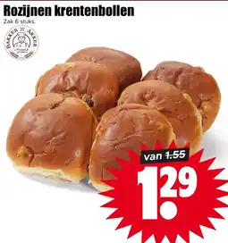Dirk Rozijnen krentenbollen aanbieding