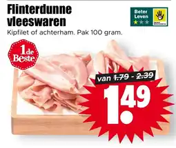 Dirk Flinterdunne vleeswaren aanbieding