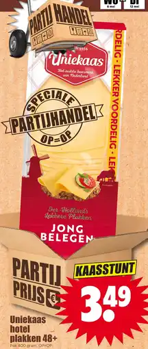 Dirk Uniekaas hotel plakken 48+ aanbieding
