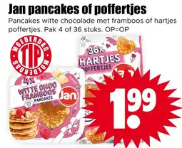 Dirk Jan pancakes of poffertjes aanbieding