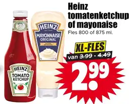 Dirk Heinz tomatenketchup of mayonaise aanbieding