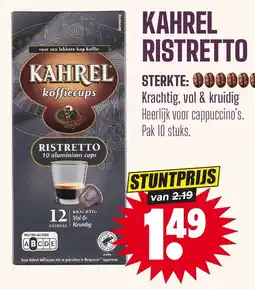 Dirk Kahrel riristretto aanbieding