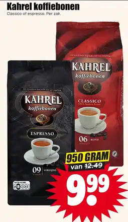 Dirk Kahrel koffiebonen aanbieding