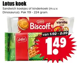 Dirk Lotus koek aanbieding