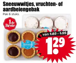 Dirk Sneeuwwitjes, vruchten- of aardbeiengebak aanbieding