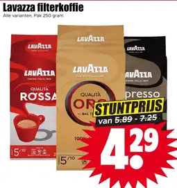 Dirk Lavazza filterkoffie aanbieding