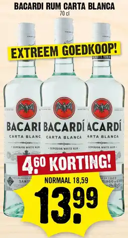 Dirk Bacardi rum carta blanca aanbieding