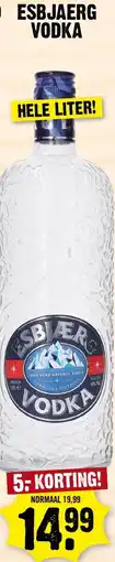 Dirk Esbjaerg vodka aanbieding