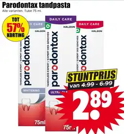 Dirk Parodontax tandpasta aanbieding