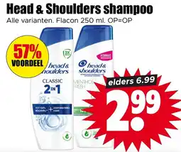 Dirk Head & Shoulders shampoo aanbieding