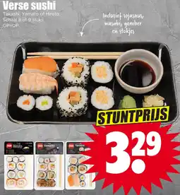 Dirk Verse sushi aanbieding